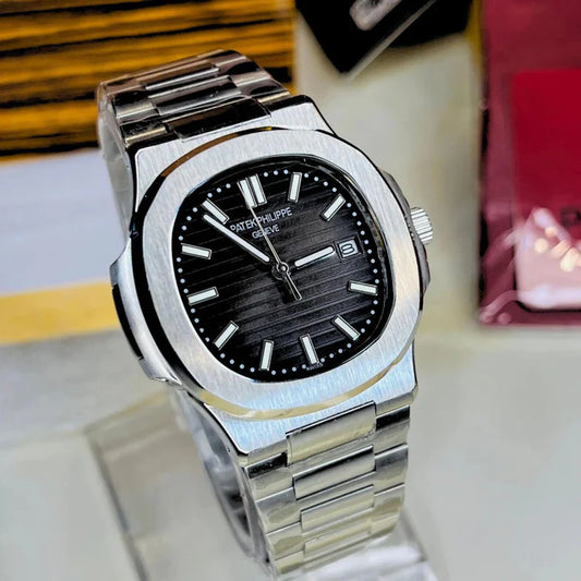 Timeless Patek Philippe Silver Nautilus Prime Watch