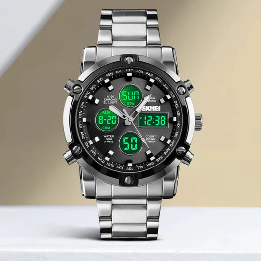 SKMEI 1389 Men's Dual Display Waterproof Fashion Watch