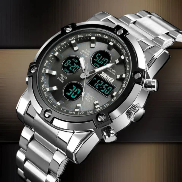 SKMEI 1389 Men's Dual Display Waterproof Fashion Watch