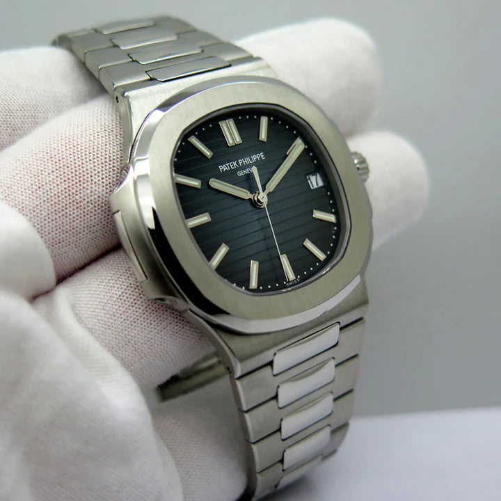 Timeless Patek Philippe Silver Nautilus Prime Watch