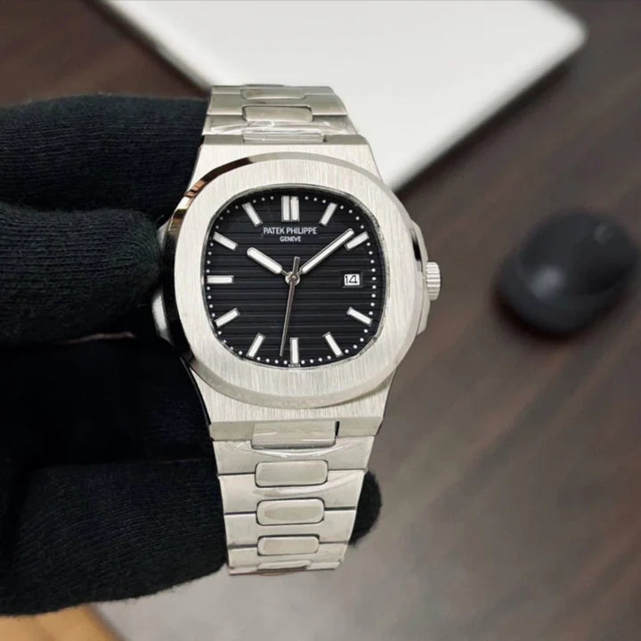 Timeless Patek Philippe Silver Nautilus Prime Watch