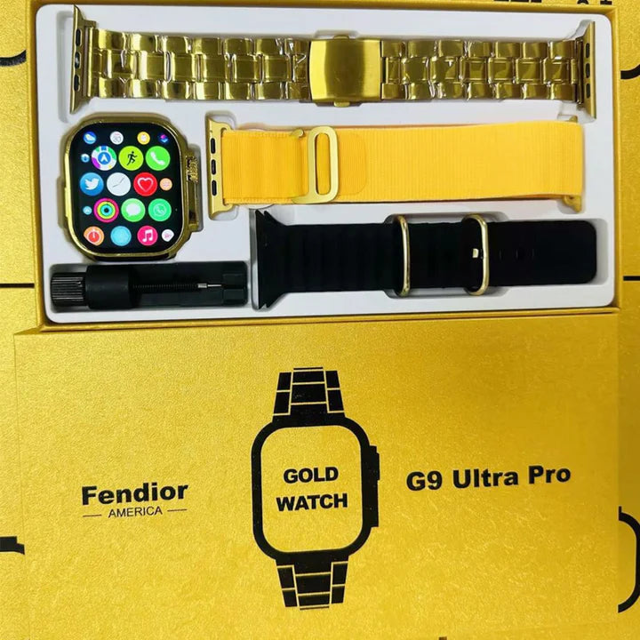 G9 Ultra Pro Smartwatch | Golden Edition | Bluetooth Calling