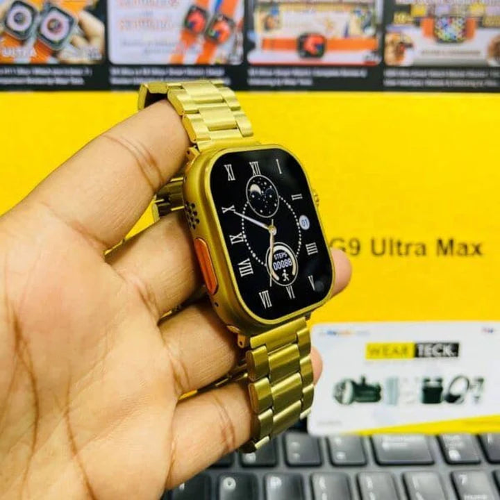 G9 Ultra Pro Smartwatch | Golden Edition | Bluetooth Calling