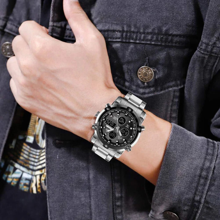 SKMEI 1389 Men's Dual Display Waterproof Fashion Watch